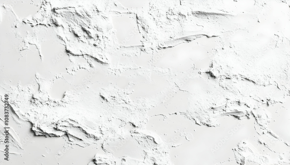 Obraz premium Smooth white concrete wall texture with plaster finish, ideal for urban or contemporary designs