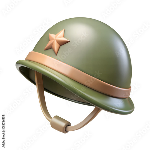 Soldier Helmet 3D Icon
 photo