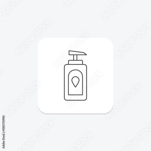 Lotion thinline icon , vector, pixel perfect, illustrator file