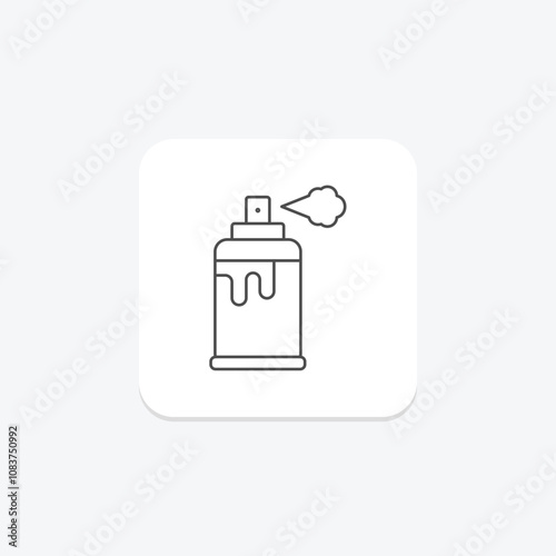 Spray thinline icon , vector, pixel perfect, illustrator file