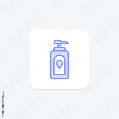 Lotion duotone line icon , vector, pixel perfect, illustrator file
