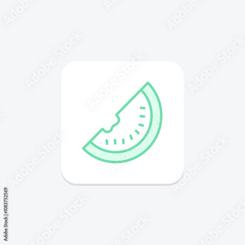 Watermelon duotone line icon , vector, pixel perfect, illustrator file