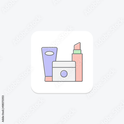 Skin Care lineal color icon , vector, pixel perfect, illustrator file
