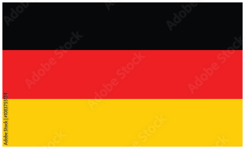 Free Download Flag of Germany. Vector rectangle flag with white frame - GFXLoad