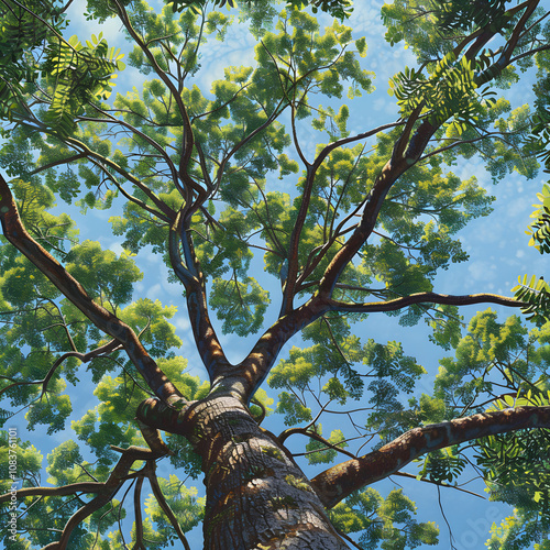 Majestic Oyamel Tree Stand Tall and Proud in Stunning Natural Landscape photo