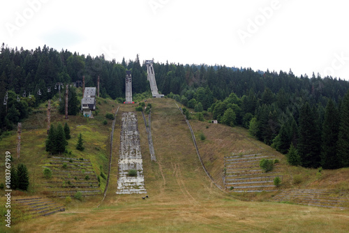 Igman Olympic Jumps - on the mountain of Igman in Ilidza in Sarajevo, Bosnia and Herzegovina photo