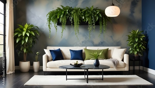 Photo modern style interior room 3d illustration,White and gold theme interior modern minimalism photo realism