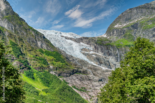 Views of the glacier in the Boyum area, (Boyabreen) Norway photo