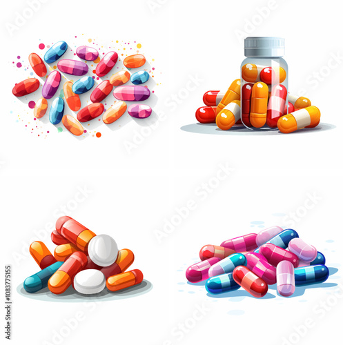 Pills Medication Tablets Capsules Dosage Prescription Over-the-counter Medicine Health Treat
