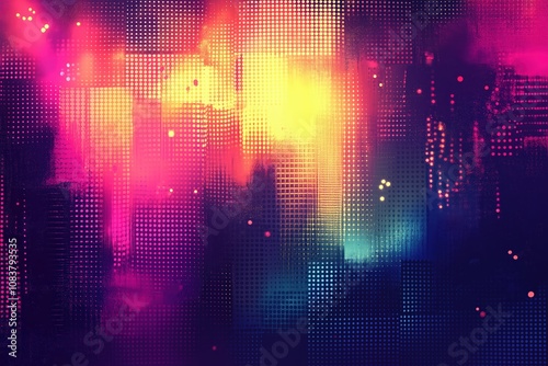 Wallpaper Mural Vibrant abstract background with colorful patterns and lights for creative design or art projects Torontodigital.ca