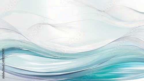 Abstract Water Fluid Art – Dynamic Glossy Swirl with Wave-like Texture Versatile for Nature Ads, Fantasy Themes, and Design Variations