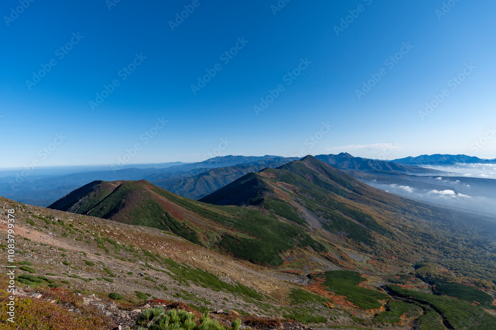 Obraz premium 初秋の美瑛岳