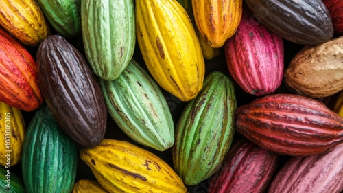 Wallpaper Mural Colorful Cocoa Photo. AI Generative
 Torontodigital.ca