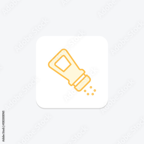 Salt Shaker duotone line icon , vector, pixel perfect, illustrator file