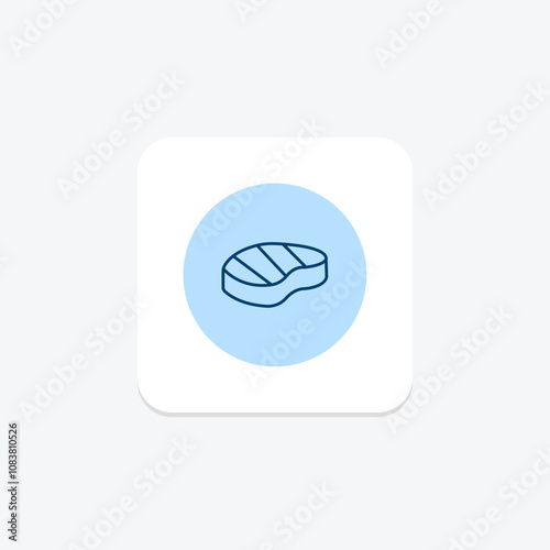 Steak pentaglow , vector, pixel perfect, illustrator file