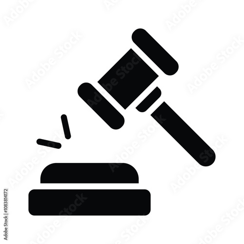 Gavel and block representing auctions or bidding events