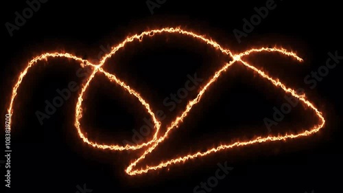 colorful and moving lines on black background