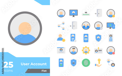 User Account Flat Icons