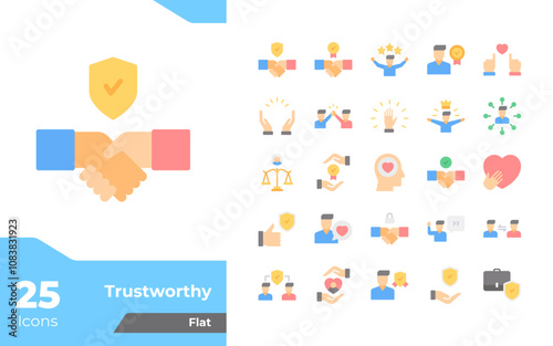 Trustworthy Flat Icons