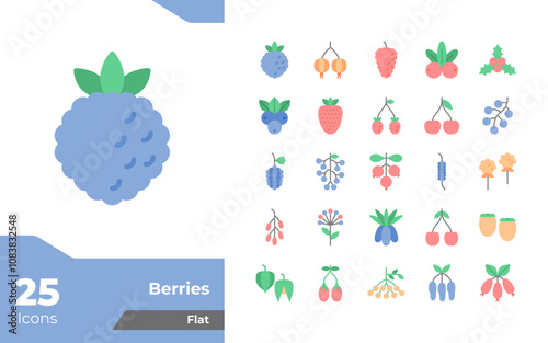 Berries Flat Icons
