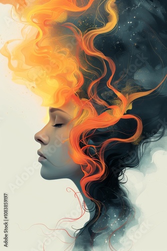 Calm person in a meditative pose against a natural background, symbolizing inner balance