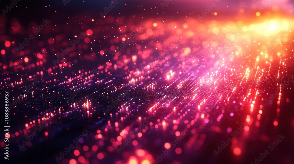 Fototapeta premium Abstract Red and Yellow Light Background