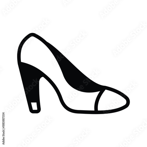 Elegant high heeled pump, suitable for formal occasions