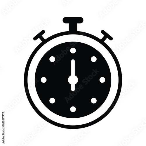 Icon of a stopwatch for timing or tracking duration
