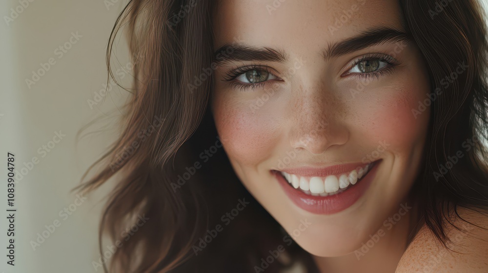 Obraz premium Joyful Smile of a Young Woman 