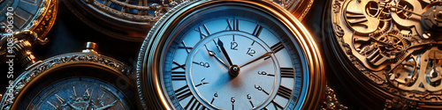 Tick-Tock Symphony: A collection of clocks and watches, each emitting its unique ticking or chiming sound, creating a harmonious cacophony.