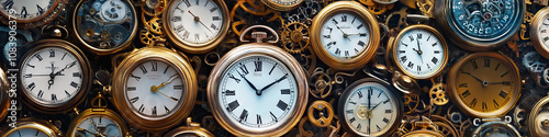 Tick-Tock Symphony: A collection of clocks and watches, each emitting its unique ticking or chiming sound, creating a harmonious cacophony.