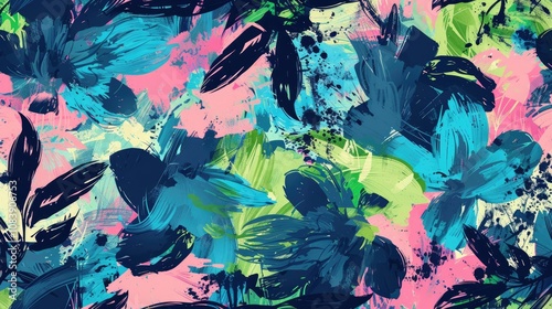 Abstract watercolor colorful strokes background