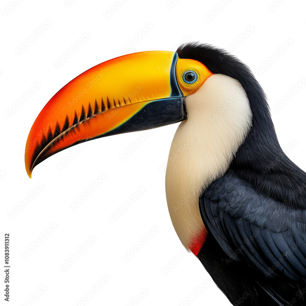 Obraz premium toucan bird looking isolated on white