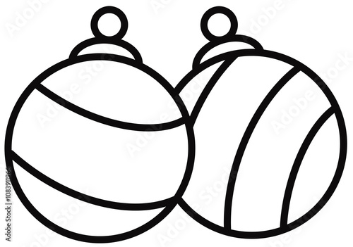 illustration of a christmas ball
