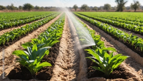 Water-efficient irrigation systems made from biodegradable materials photo