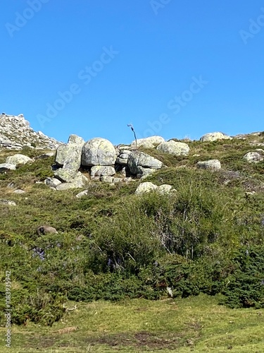 rocks in the Corsica mountains