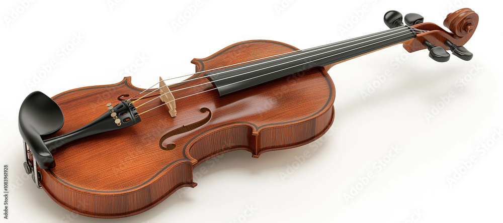Fototapeta premium brown wood music violin guitar, string, elegant 10