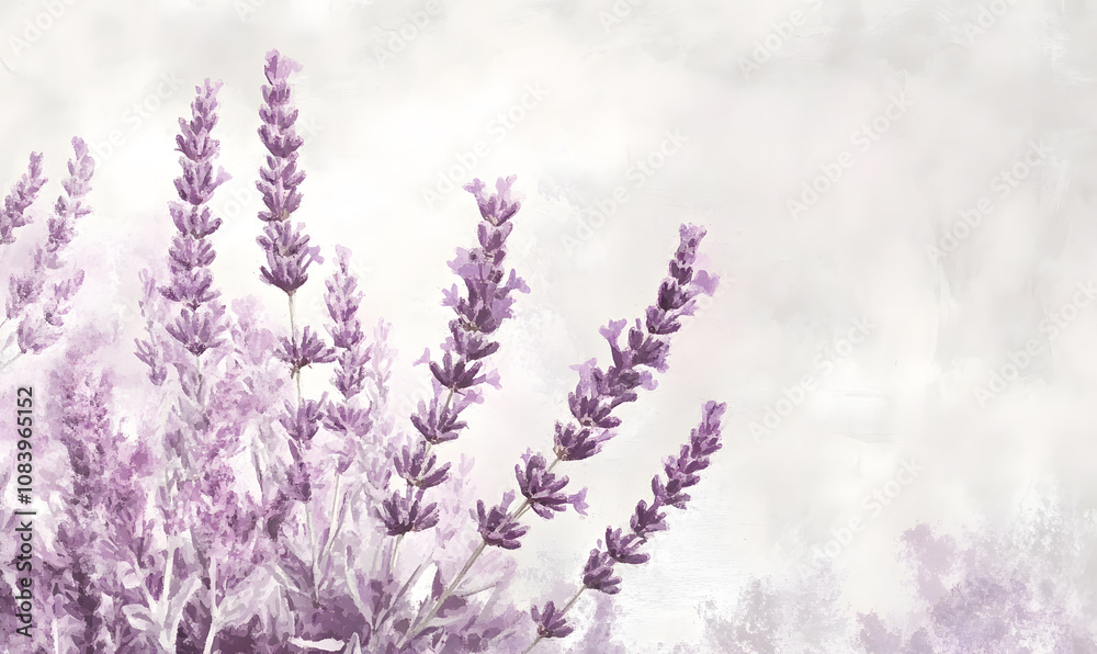 Obraz premium modern 2D doodle cartoon flower concept with open space for text, featuring whimsical floral and leafy elements on crisp white backgrounds.