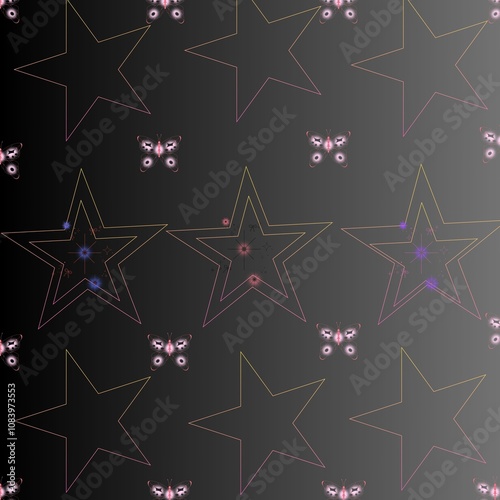 seamless background with stars