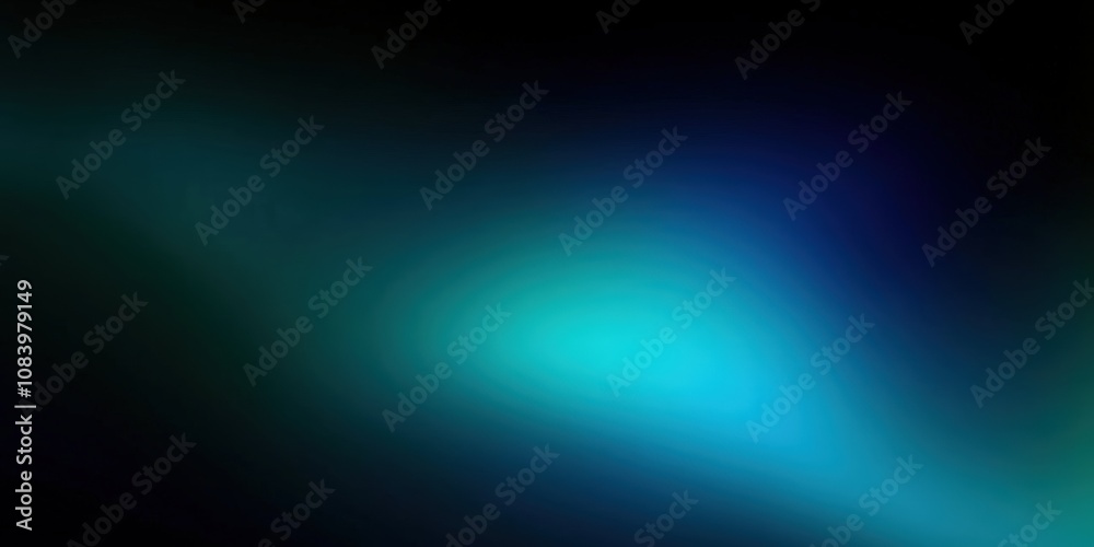 Obraz premium Black dark azure cobalt sapphire blue abstract background. Color gradient. Geometric shape. Wave, wavy curved line. Rough grunge grain noise. Light neon metallic shine shimmer bright. Design.