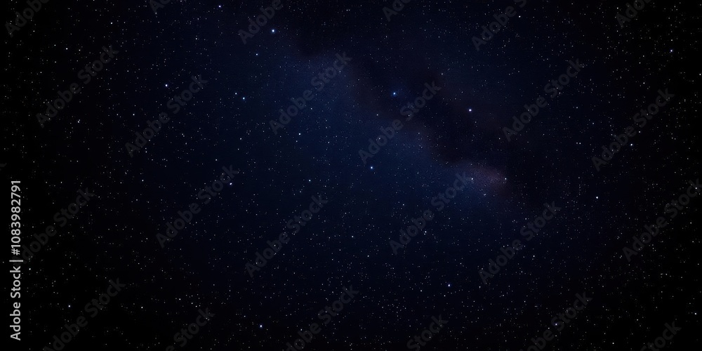 Obraz premium Night sky filled with sparkling stars on a dark background, ethereal, mystical