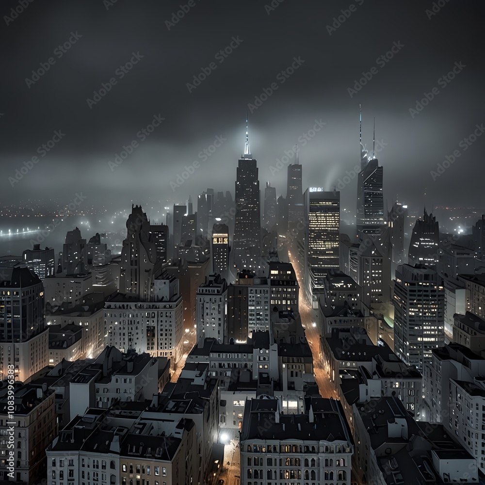 Obraz premium city night view