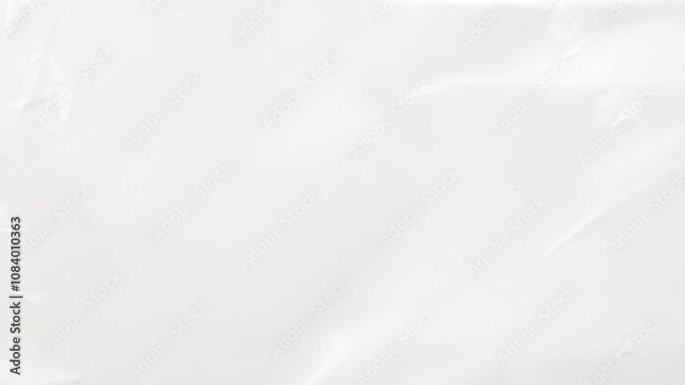 Obraz premium Close-up of white scotch plastic adhesive tape texture with glossy finish, white, glossy, abstract