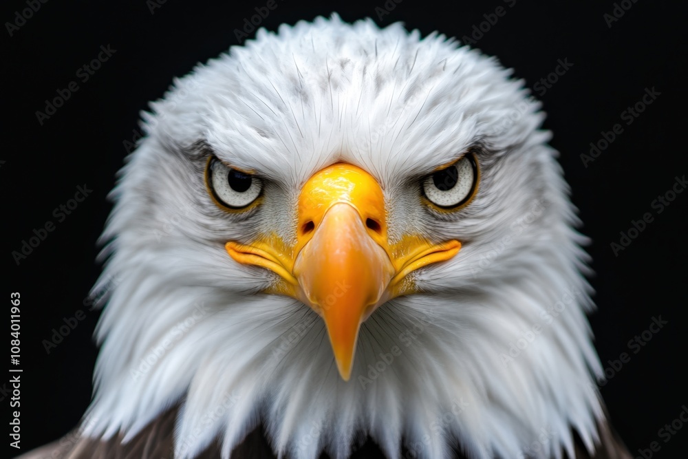 Fototapeta premium close-up of a majestic bird of prey with sharp eyes and striking features