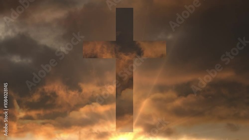 Christ Cross Faith Power Worship Christianity Easter Loop