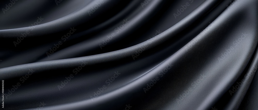 Fototapeta premium A close up shot of a dark blue fabric
