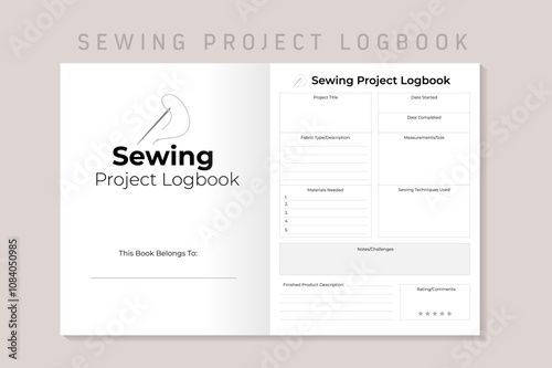 Sewing Project Logbook Kdp Interior Template