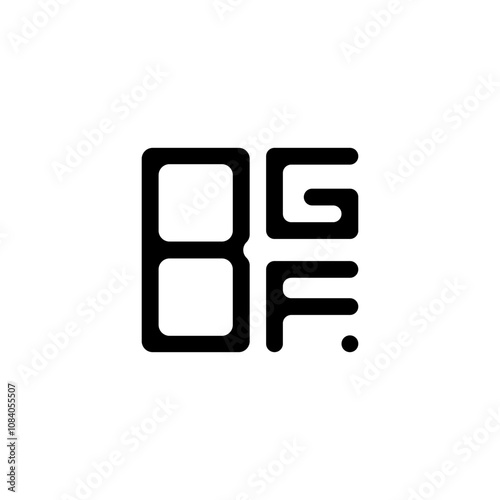 BGF letter logo creative design with vector graphic, BGF simple and modern logo. photo