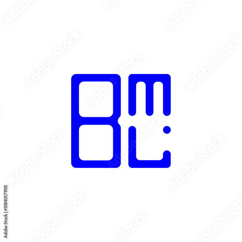 BML letter logo creative design with vector graphic, BML simple and modern logo. photo