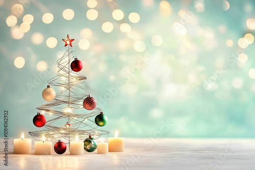 Christmas tree simple backg...